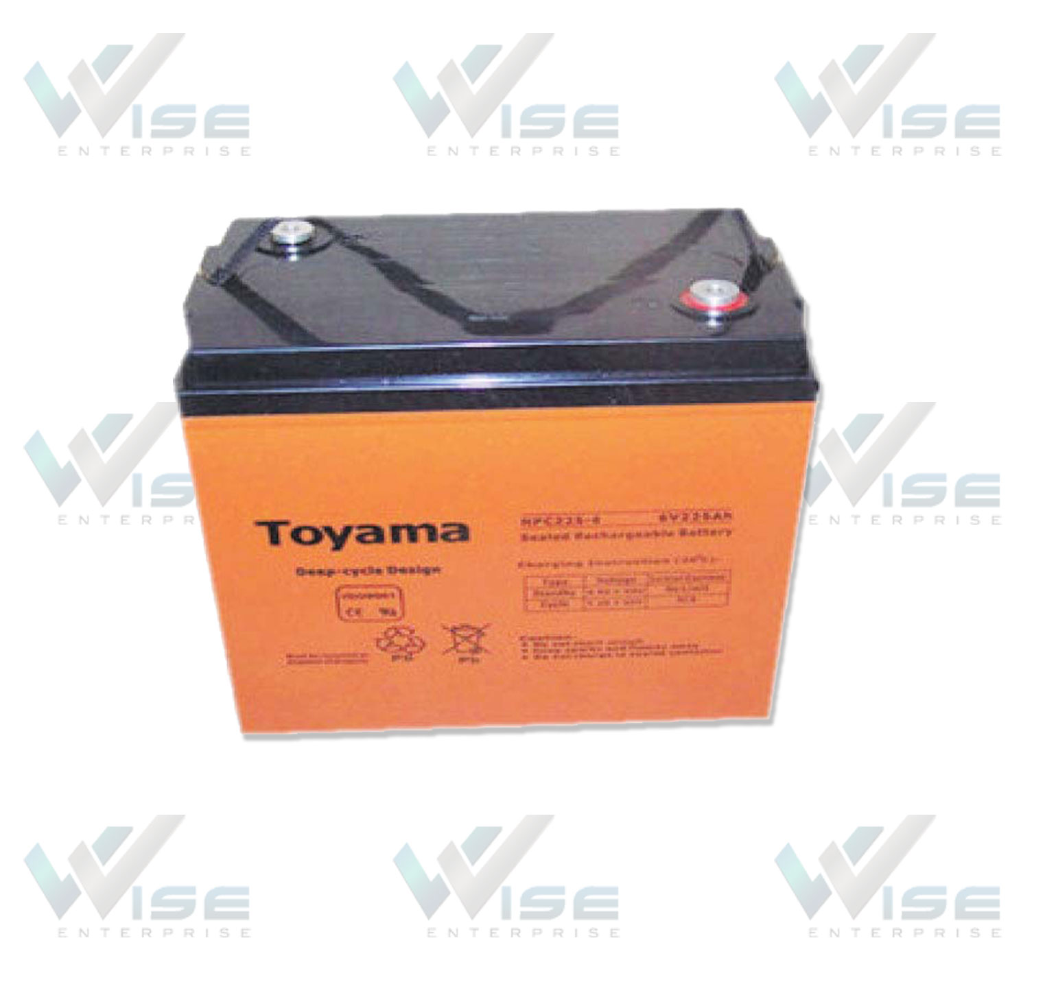 แบตเตอรี่รถทำความสะอาด แบตเตอรี่รถกอล์ฟ Deep Cycle Batteries แบตเตอรี่โทยาม่า Toyama Battery